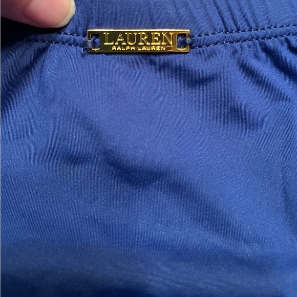 Lauren Ralph Lauren High-Waisted Slimming Bikini Bottom- Indigo Size 6 - Picture 6 of 10